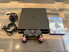 I AM SELLING MY PLAYSTATION 4 SLIM 1TB IN MINT CON JUST LIKE BRAND NEW