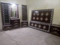 beautiful complete bed set with 2 door almari new for sale in Lahore