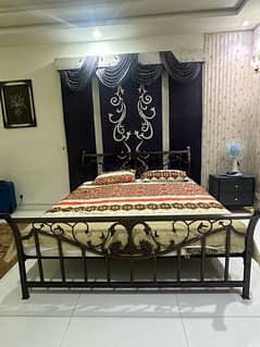 Rod Iron Bed with Dressing Mirror Only