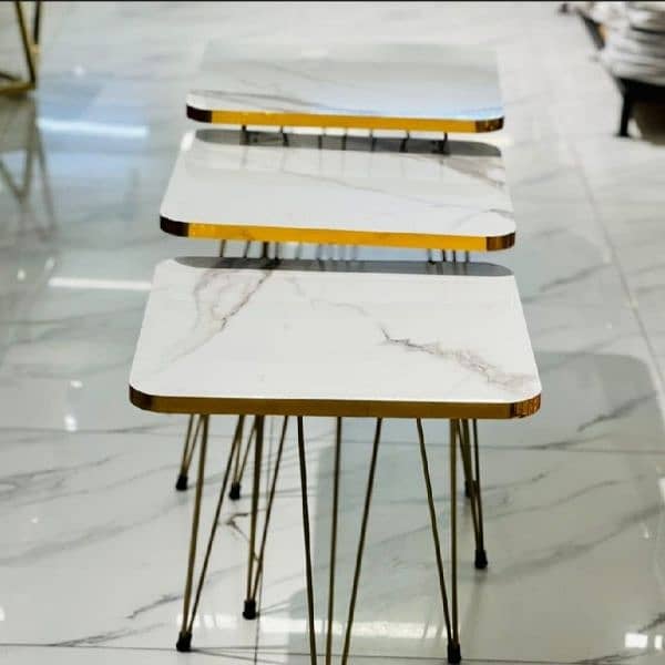 TABLE/NESTING COFFE TABLE/3 PIECE TABLE SET/MODREN COFFE TABLE 5