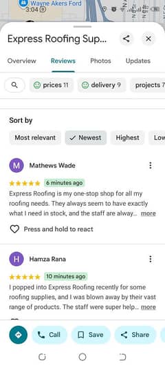 Paid google reviews