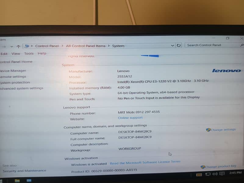 complete computer setup with LED mouse keybord and speaker best machin 9