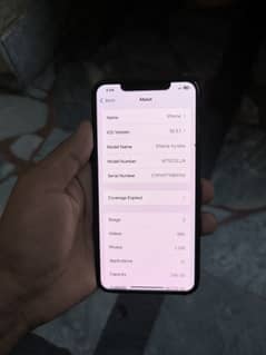 I phone Xs max PTA approved 256/gb fresh condition