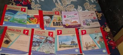 SET OF CLASS 7 PUNJAB TEXTBOOKS, + GUIDE BOOK