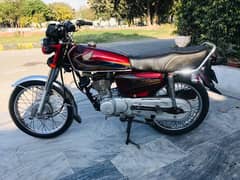 Honda CG 125 red color own my name