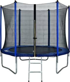 10FT Trampoline with Enclosure Net, Ladder, Outdoor  Trampolines