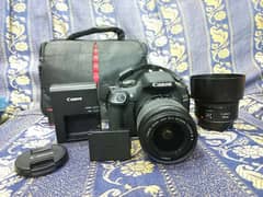 CANON 2000D 18-55 Lens With Canon Auto Focus 50MM Lens 10/10 Condition