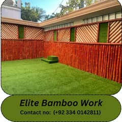 Bamboo partitions | Bamboo walls | Wooden shade | Outdoor bamboo decor