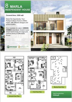 8 Marla Villas Available For Sale On 4 Years Easy Instalment Plan In Airport Green Garden