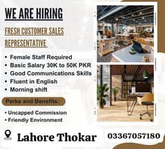 New staff required,  Job Available