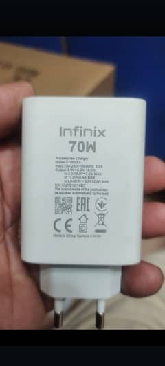 infinx 70 watt orignal  adapter 100 percent