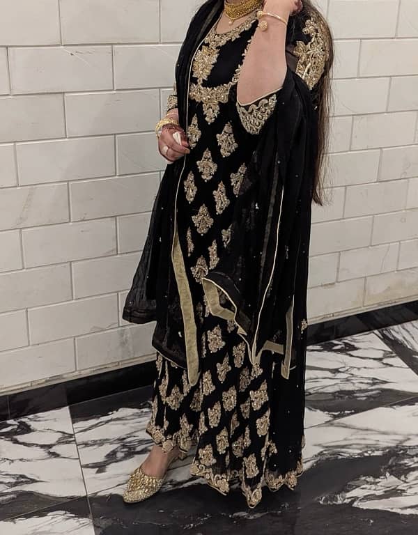 Black Maxi 3 Piece Full Heavy Work 0