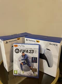 DualSense PS5 Controllers (2) Box Pack + FIFA 23 Box Pack