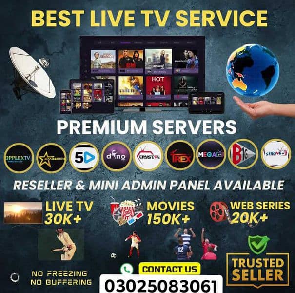 IPTV Streaming Services 03025083061 WITH Super Fast Server 0