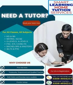 Smart learning home tution services (Math & Physics specialist)