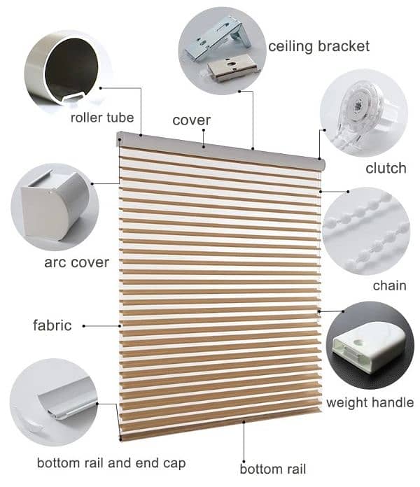 Windows Roller Blinds Zebra Blinds Vertical Blinds PVC Wall Panels Etc 3