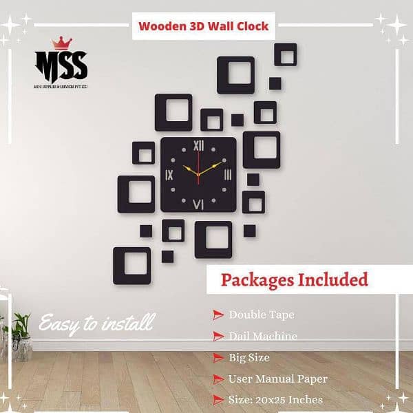 Analogue Stylish Wooden wall clock | with delivery | msg on whatsapp 0