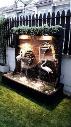 water Fall fountain Wall design and concrete art