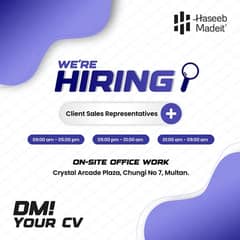 Hiring: Client Communication Rep - Multan (3 Shifts + Fresher)