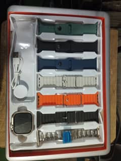 7in 1 strap utra watch with charger box packed