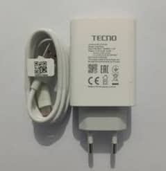 tecno original charger 33w box se nikla hua new condition