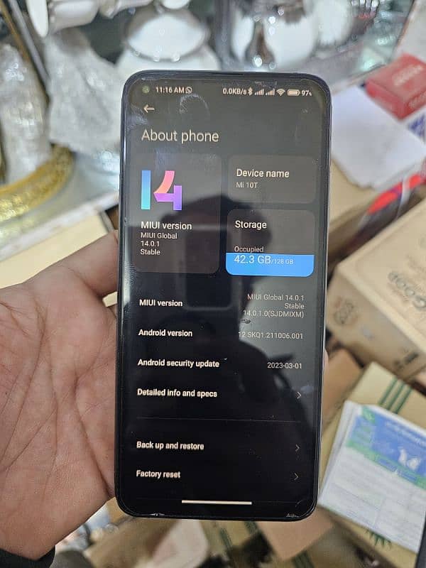 xiaomi mi 10t 10by10 offial aprooved  128gb ful boc 6