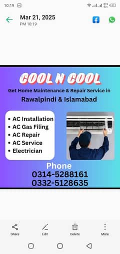 Ac installation & service & gas filling