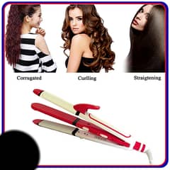 3 in 1 Shinon Hair Straightener & Curling Iron Big Size