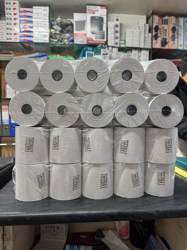 Thermal Printer Paper Roll Barcode label sticker roll wax ribbon film 3