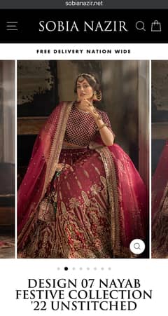 Lehenga Sobia Nazir