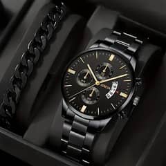 men’s steel band watch