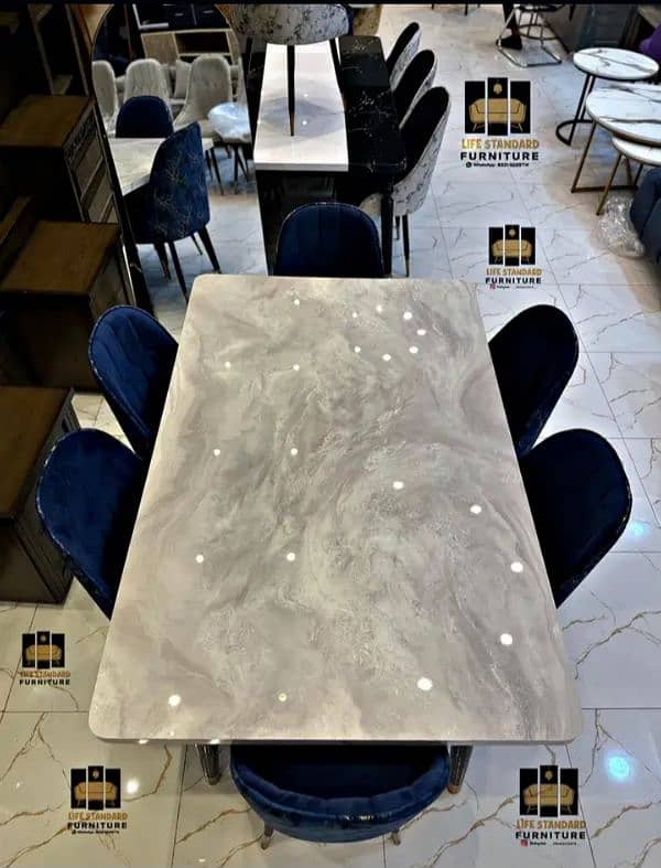 Dining Table - 6 Seater Dining Table - Dining Table With Dining Chair 10