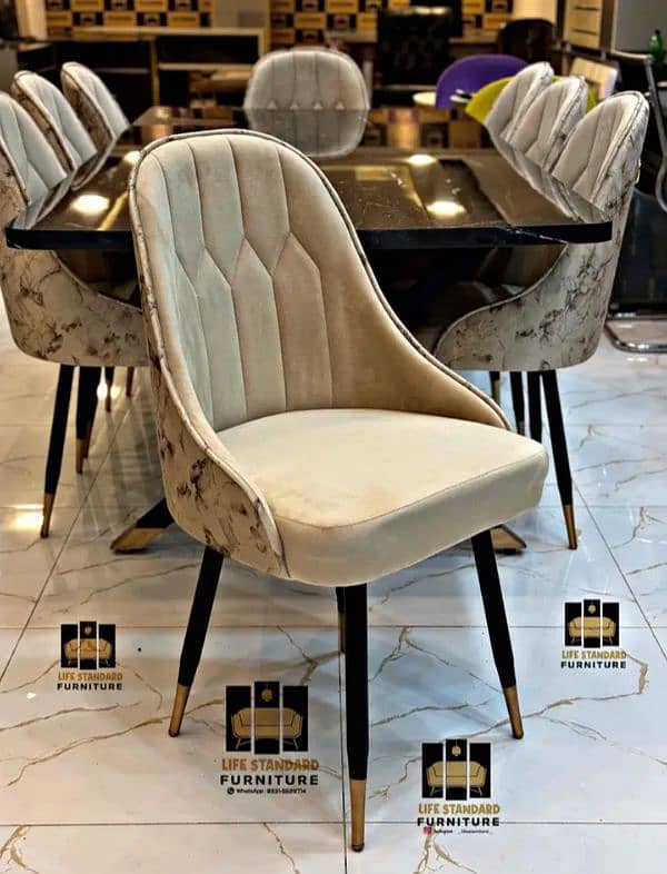 Dining Table - 6 Seater Dining Table - Dining Table With Dining Chair 11
