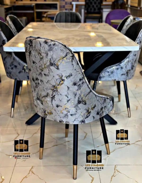 Dining Table - 6 Seater Dining Table - Dining Table With Dining Chair 13