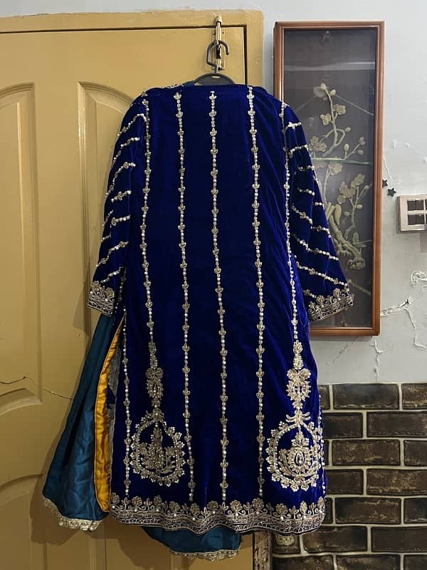 gaown style with lehnga kurti heavy work 2