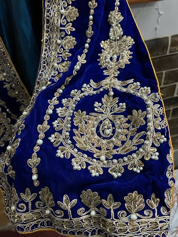 gaown style with lehnga kurti heavy work 4
