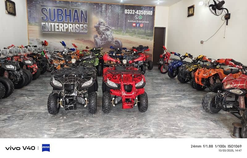 New Variant 107cc Reverse Gear Atv Quad Bikes Delivery In All Pakistan 0