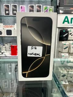 IPHONE 16 PRO MAX 512 GB NATURAL BOX PACK NON PTA