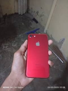 iphone 7  128GB bypass Red Color