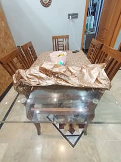 dinning table urgently sale need cash kam used hoi hai