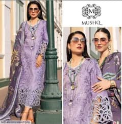 *: 3 Pcs Women's Unstitched Embroidered Suit