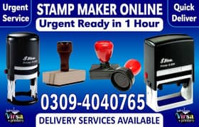 Paper Embossed Stamp Maker Letterhead Printing Rubber Stamp Making