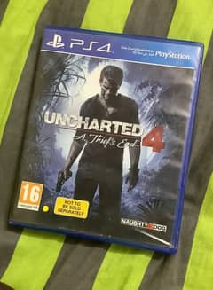 Uncharted 4 only 4 day use and 10/10 condition