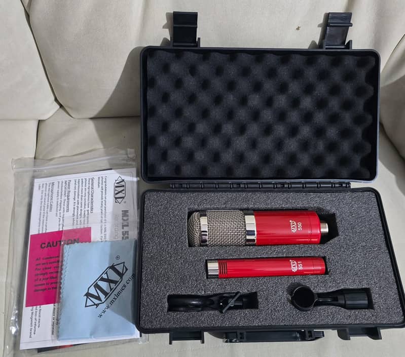 MXL 550/551 Microphone Ensemble Kit (Red) 0