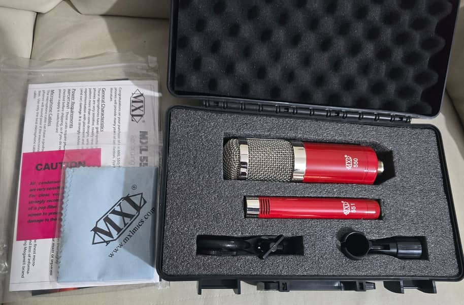 MXL 550/551 Microphone Ensemble Kit (Red) 2
