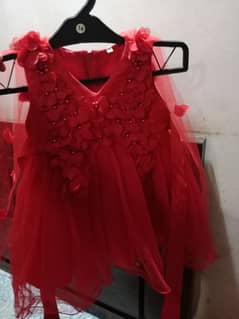 baby fancy frock 1 se 2 year ky liye