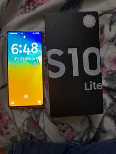 samsung s10 lite official pta 8 128 with box little glass crack