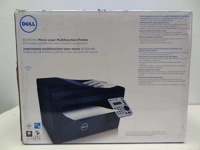 Dell B1165nfw Wireless Printer with Scanner, Copier & Fax - All in One 1