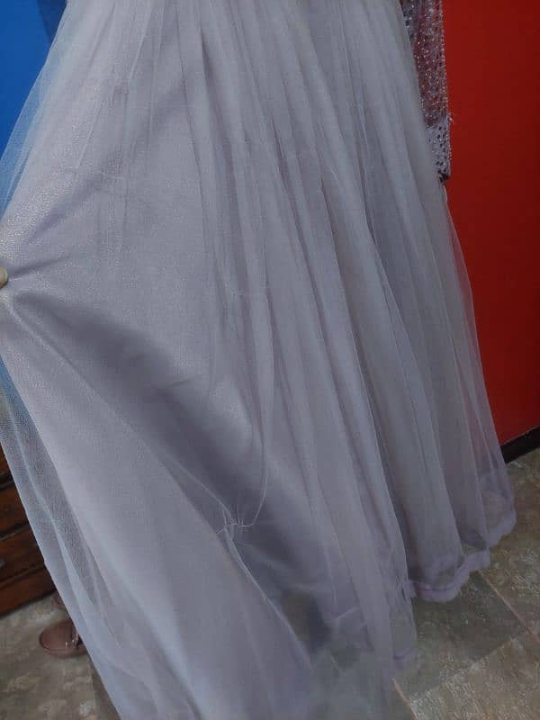 light purple long net and sequence  stuff maxi 1