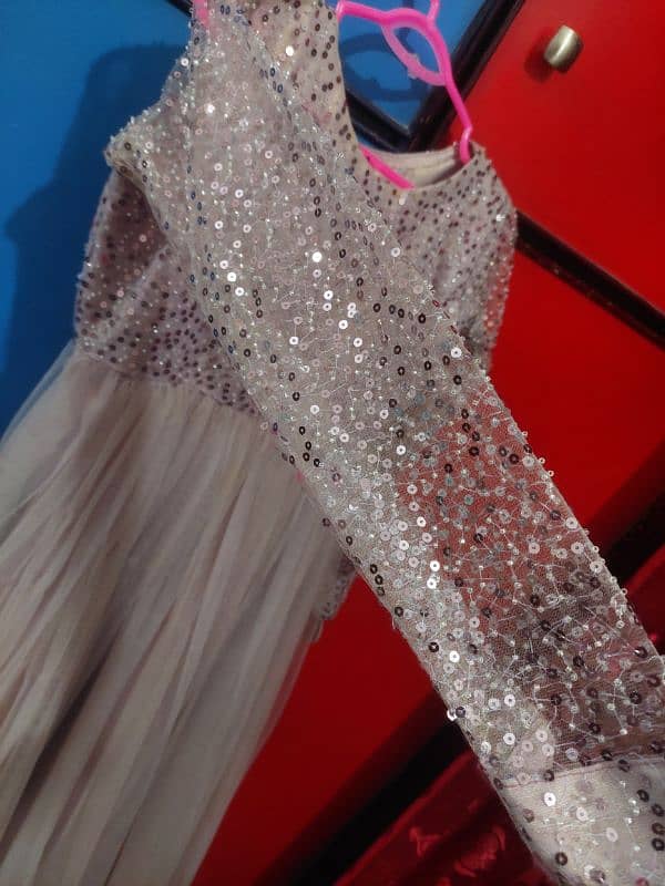 light purple long net and sequence  stuff maxi 2
